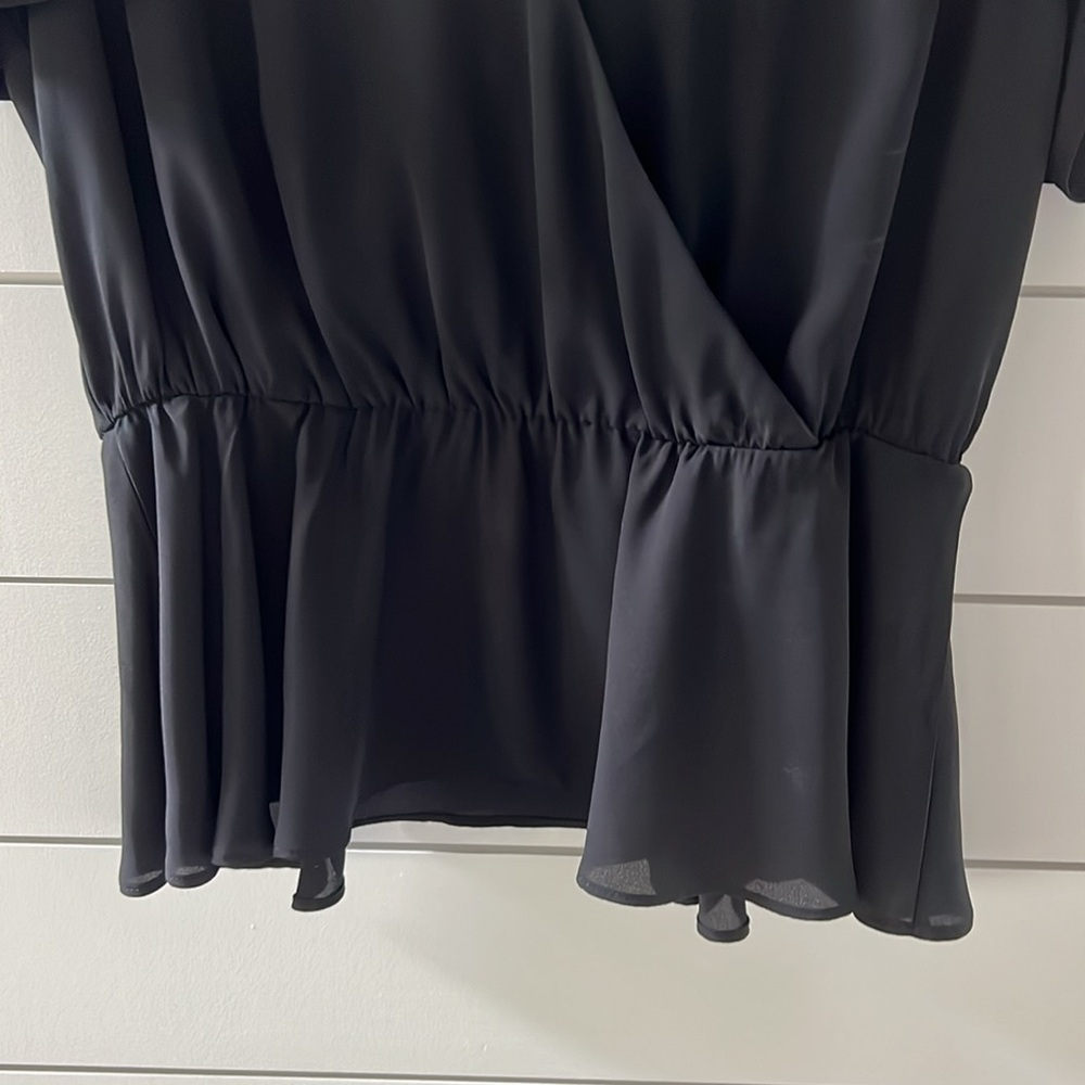 NWOT INC black blouse. Size S. - Picture 3 of 6